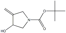tert-butyl 3-hydroxy-4-Methylenepyrrolidine-1-carboxylate Structure