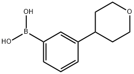 3-(tetrahydro-2H-pyran-4-yl)phenylboronic acid Structure