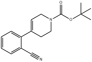 tert-butyl 4-(2-cyanophenyl)-5,6-dihydropyridine-1(2H)-carboxylate Structure