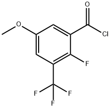 2-Fluoro-5-Methoxy-3-(trifluoroMethyl)benzoyl chloride, 97% Structure