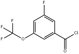 3-Fluoro-5-(trifluoroMethoxy)benzoyl chloride, 97% Structure