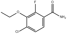 4-Chloro-3-ethoxy-2-fluorobenzaMide, 97% Structure