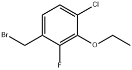 4-Chloro-3-ethoxy-2-fluorobenzyl broMide, 97% 구조식 이미지