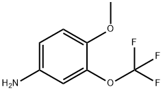 4-Methoxy-3-(trifluoroMethoxy)aniline, 97% 구조식 이미지