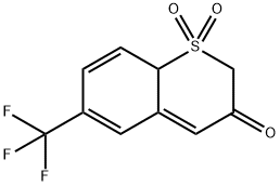 6-(TrifluoroMethyl)benzo[b]thiophen-3(2H)-one 1,1-Dioxide Structure