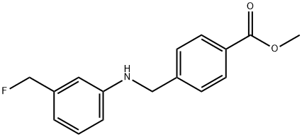 Methyl 4-[[[3-(FluoroMethyl)phenyl]aMino]Methyl]benzoate Structure