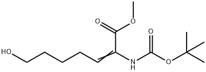 Methyl 2-(tert-butoxycarbonylaMino)-7-hydroxyhept-2-enoate Structure