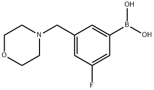 (3-fluoro-5-(MorpholinoMethyl)phenyl)boronic acid Structure