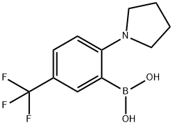 2-(pyrrolidin-1-yl)-5-(trifluoroMethyl)phenylboronic acid 구조식 이미지