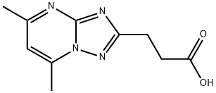 3-(5,7-DiMethyl-[1,2,4]triazolo[1,5-a]pyriMidin-2-yl)propanoic acid 구조식 이미지