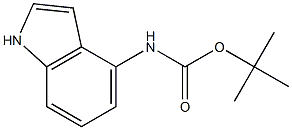 tert-butyl 1H-indol-4-ylcarbaMate 구조식 이미지