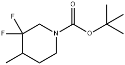 tert-butyl 3,3-difluoro-4-Methylpiperidine-1-carboxylate 구조식 이미지