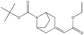 tert-butyl 3-ethoxycarbonylMethylene-8-aza-bicyclo[3.2.1]octane-8-carboxylate 구조식 이미지