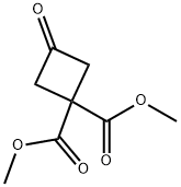 1,1-DiMethyl 3-oxocyclobutane-1,1-dicarboxylate 구조식 이미지