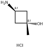 trans-3-Hydroxy-3-MethylcyclobutylaMine hydrochloride 구조식 이미지