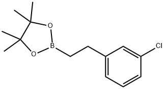 2-[2-(3-Chlorophenyl)ethyl]-4,4,5,5-tetraMethyl-1,3,2-dioxaborolane Structure