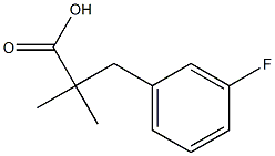 3-(3-fluorophenyl)-2,2-diMethylpropanoic acid 구조식 이미지