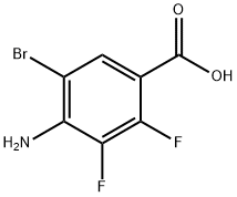 4-AMino-5-broMo-2,3-difluorobenzoic acid 구조식 이미지