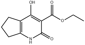 ethyl 2,4-dihydroxy-6,7-dihydro-5H-cyclopenta[b]pyridine-3-carboxylate Structure