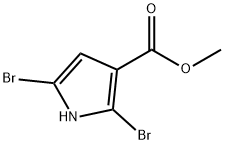 Methyl 2,5-dibroMo-1H-pyrrole-3-carboxylate 구조식 이미지