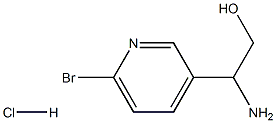 2-aMino-2-(6-broMopyridin-3-yl)ethanol hydrochloride 구조식 이미지