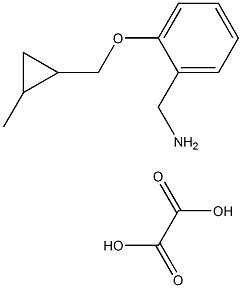 (2-((2-Methylcyclopropyl)Methoxy)phenyl)MethanaMine oxalate 구조식 이미지