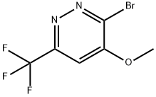 3-broMo-4-ethoxy-6-(trifluoroMethyl)pyridazine 구조식 이미지