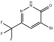 4-broMo-6-(trifluoroMethyl)pyridazin-3(2H)-one 구조식 이미지