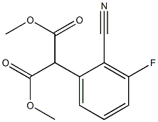 diMethyl 2-(2-cyano-3-fluorophenyl)Malonate 구조식 이미지