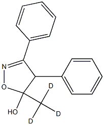 4,5-Dihydro-5-Methyl-d3-3,4-diphenyl-5-isoxazolol 구조식 이미지