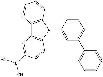 9-([1,1'-biphenyl]-3-yl)-9H-carbazole-3-boronic acid Structure