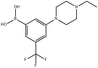 (3-(4-ethylpiperazin-1-yl)-5-(trifluoroMethyl)phenyl)boronic acid Structure