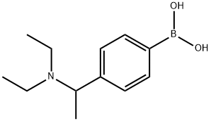 (4-(1-(diethylaMino)ethyl)phenyl)boronic acid Structure