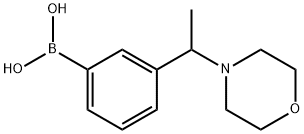 (3-(1-Morpholinoethyl)phenyl)boronic acid Structure