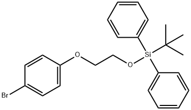 (2-(4-broMophenoxy)ethoxy)(tert-butyl)diphenylsilane 구조식 이미지