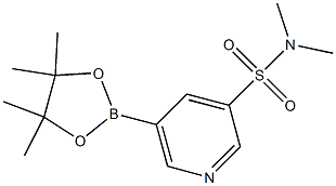 N,N-DIMETHYL-5-(4,4,5,5-TETRAMETHYL-1,3,2-DIOXABOROLAN-2-YL)PYRIDINE-3-SULFONAMIDE Structure