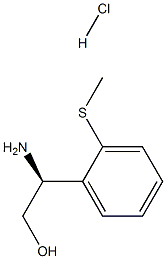 (S)-2-aMino-2-(2-(Methylthio)phenyl)ethanol hydrochloride 구조식 이미지