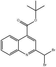 Tert-Butyl 2-(DibroMoMethyl)Quinoline-4-Carboxylate 구조식 이미지