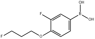 (3-fluoro-4-(3-fluoropropoxy)phenyl)boronic acid Structure