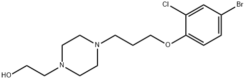 2-(4-(3-(4-broMo-2-chlorophenoxy)propyl)piperazin-1-yl)ethanol 구조식 이미지