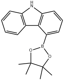 4-(4,4,5,5-tetraMethyl-1,3,2-dioxaborolan-2-yl)-9H-carbazole 구조식 이미지