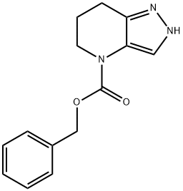 2,5,6,7-Tetrahydro-pyrazolo[4,3-b]pyridine-4-carboxylic acid benzyl ester 구조식 이미지