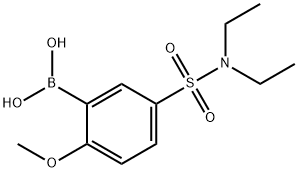(5-(N,N-diethylsulfaMoyl)-2-Methoxyphenyl)boronic acid 구조식 이미지
