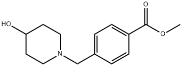 메틸4-[(4-히드록시피페리딘-1-일)메틸]벤조에이트 구조식 이미지