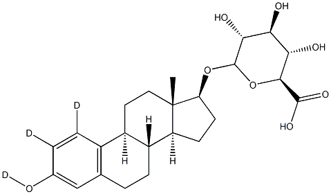 Estradiol-d3 Glucuronide 구조식 이미지