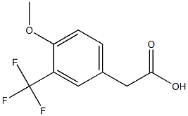 4-Methoxy-3-(trifluoromethyl)phenylacetic acid 구조식 이미지