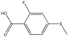 2-Fluoro-4-Methylthio benzoic acid Structure
