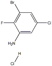 3-broMo-5-chloro-2-fluoroaniline HCl Structure