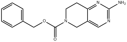 2-AMino-7,8-dihydro-5H-pyrido[4,3-d]pyriMidine-6-carboxylic acid benzyl ester 구조식 이미지