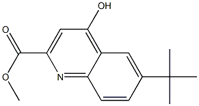 6-tert-Butyl-4-hydroxy-quinoline-2-carboxylic acid Methyl ester 구조식 이미지